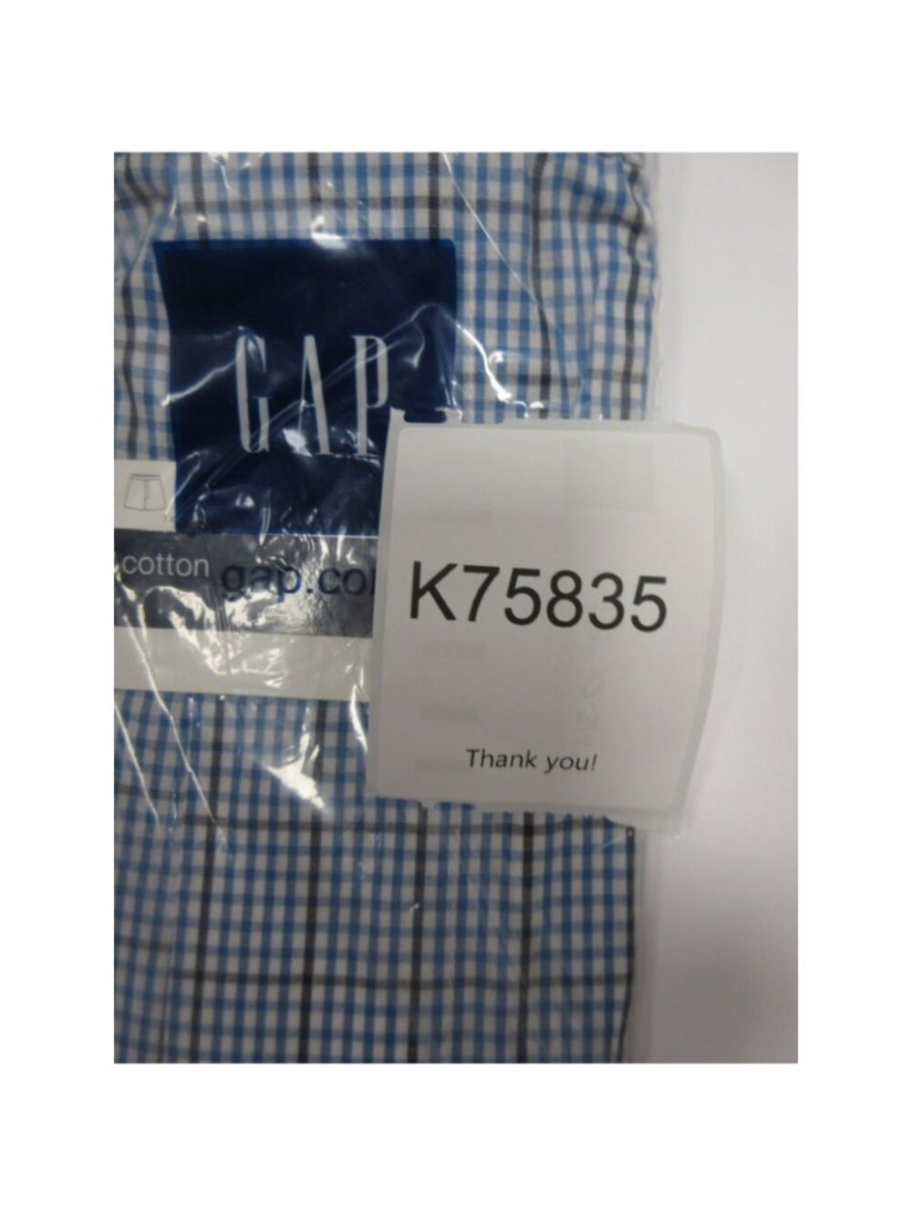 Gap Underwear XXL Boxer Shorts Check Classic Preppy Deadstock Y2K NEW - Picture 8 of 8